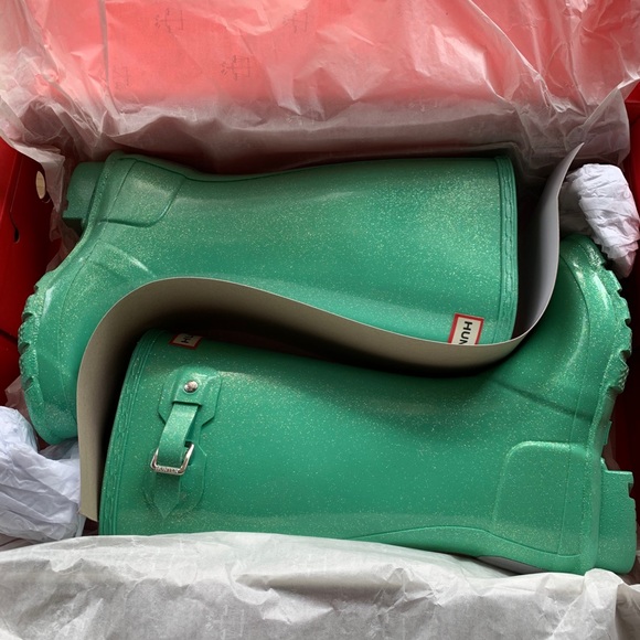 SOLD Hunter Kid's Starcloud Rain Boots: Sea Noodle - Picture 4 of 13